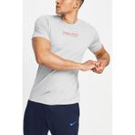 Nike Pro Dri Fit Training Logo Tshirt Grey Erkek Tişört Gri