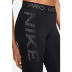 Nike Pro Dri-Fit Women's Mid Rise 7/8 Graphic Leggings Kadın Spor Antrenman Tayt Siyah