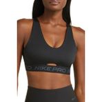 Nike Pro Indy Plunge Bra Kadın Sporcu Sütyeni Siyah