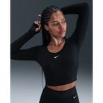 Nike Pro Ls Top Uzun Kollu Kadın Gg Shine Top Siyah Esnek Kumaş Sırt Detaylı Antrenman İçin - XS