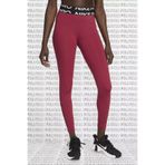 Nike Pro Mid Rise Graphic Leggings Toparlayıcı Bordo Tayt BORDO