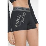 Nike Pro Mid Rise Graphic Short 3" Womens Shorts Kadın Tayt Şort Siyah