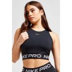 Nike Pro Training Dri Fit Shine Crop Tank Top Kadın Parlak Swoosh Crop Atlet Siyah - M