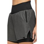 Nike Run Division 2 in 1 Reflective Shorts 8cm Kadın Taytlı 2 Cepli Reflektörlü Koşu Şortu Siyah