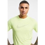 Nike Running Run Division Miler Swoosh Logo T-shirt Yellow Reflektörlü Erkek Antreman Tişörtü Sarı