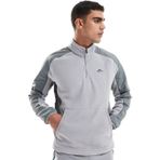 Nike Running Trail Polartec 1/4 zip fleece Erkek Yarım Fermuar Polar Sweatshirt Gri