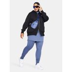 Nike Siyah Kadın Kapüşon Yaka Zip Ceket DQ5758-010-W NSW PHNX FLC FZ OS HOO