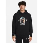 Nike Siyah Kapüşon Yaka Erkek Sweatshirt FB7123-010 Lj M Nk Brsh Po Hoodıe - XL