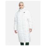 Nike Sportswear Classic Puffer Therma-Fıt Kapüşonlu Beyaz Kadın Mont Geniş Kalıp FB7675133 - XS