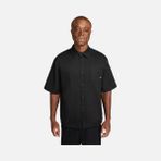 Nike Sportswear Club+ Button-Down Short-Sleeve Erkek Gömlek - 001-Siyah