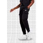Nike Sportswear Club Fleece Taper Leg Sneaker Length Cargo Pant Erkek Pamuklu Kargo Eşofman Altı Siyah - 2XL