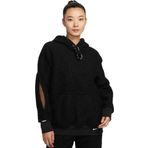 Nike Sportswear Collection Sherpa Oversize Hoodie Kadın Kapüşonlu Şerpa Peluş Sweatshirt Siyah
