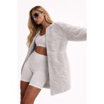 Nike Sportswear Cozy Terma Fit Women's Loose High Pile Jacket Kadın Bol Kesim Peluş Spor Ceket Krem