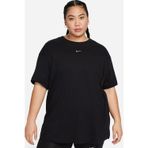 Nike Sportswear Essential Loose Fit Womens Tee Organik Kumaş Bol Kesim Kadın Tişört Siyah