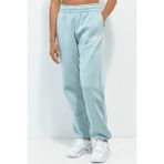 Nike Sportswear Essential Mid Rise Loose Fit Şardonlu Bol Kesim Kadın Eşofman Altı Açık Mavi