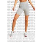Nike Sportswear Essential Shorts Pamuk Polyester Yüksek Belli Biker Şort Tayt Gri