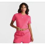 Nike Sportswear Essential Slim-Fit Cropped Short-Sleeve Pembe Kadın T-Shirt FB2873-629 - Pembe