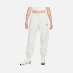 Nike Sportswear Fleece High Waisted Oversized Kadın Beyaz Polar Eşofman Altı FB8973