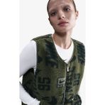Nike Sportswear Fleece Sherpa Winterized Reversible Sythetic Fill Full-Zip Çift Traflı Kadın Peluş Sentetik Dolgu Yelek Yeşil