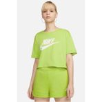 Nike Sportswear Futura Flover Graphic Crop Short Sleeve Kadın Tişört Yeşil - XS