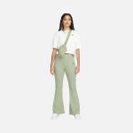 Nike Sportswear High-Waisted Wide Leg Ribbed Kadın Yeşil Yüksek Bel Geniş Paça Eşofman Altı DV7868-386 - XS
