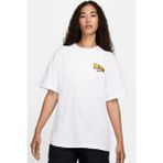 Nike Sportswear Loose Fit Graphic Backprint Cotton T-Shirt Kadın Bol Kesim Pamuklu Tişört Beyaz - XS