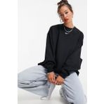 Nike Sportswear Phoenix Fleece Oversize Kesim Siyah Kadın Sweatshirt