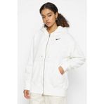 Nike Sportswear Phoenix Fleece Oversized Hoodie Full Zip Bol Kesim Kapüşonlu Kadın Sweatshirt Krem
