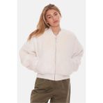 Nike Sportswear Reversible Faux Fur Bomber Full-Zip Çift Taraflı Suni Kürk Krem Kadın Ceket/mont