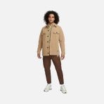 Nike Sportswear Sport Utility Sherpa Full-Length Button Erkek Ceket DZ5437 - 0-Kahverengi - XL