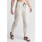 Nike Sportswear Tech Fleece Standart Fit Mid Rise Jogger Cream Color Kadın Eşofman Altı Krem Rengi
