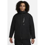 Nike Sportswear Therma-Fit Woven Tech+ Insulated Full-Zip Hoodie Erkek Ceket - Siyah