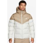 Nike Storm Fit Windrunner Primaloft Filled Full Zip Hoodie Kısa Erkek Mont Kahverengi Beyaz