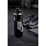 Nike Suluk 32 oz (946 ml) "RUN" Baskılı Paslanmaz Çelik Sporcu Matarası - Siyah