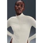 Nike Swift Dri-Fit Midlayer Womens Running Jacket Reflektörlü Fermuarlı Kadın Koşu Ceketi Krem