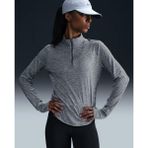 Nike Swift Women's Dri-Fıt Uv 1/4-Zip Running Top Gri Sweatshirt HQ0499-233