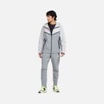 Nike Tech Erkek Dokuma Tam Fermuarlı Rüzgar Geçirmez Bol Kesim Spor Ceket /HV6514-065 - Gri