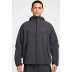 Nike Tech Woven Windrunner Full Zip Loose Fit Jacket Erkek Bol Kesim Dokuma Kapüşonlu Spor Ceket Antrasit - XL