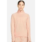 Nike Therma Fit Element 1/2 Zip Running Long Sleeve Kadın Yarım Fermuarlı Koşu Sweatshirt Pembe Turuncu