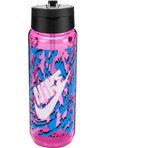 Nike Tr Renew Recharge Straw Bottle 16 Oz Graphic Playful Pı Pembe-Siyah Unisex Matara