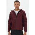 Nike Trail Running Grotex Packable Hoodie Erkek Su Geçirmez Kapüşonlu Çantaya Dönüşebilen Reflektörlü Koşu Ceketi Bordo - XL