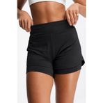 Nike Training Bliss Dri Fit 3" 2N1 Short Kadın 3 Cepli Taytlı 8cm Şort Siyah