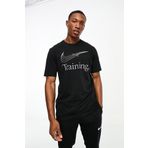 Nike Training Dri Fit Swoosh Graphic Tshirt Black Erkek Koşu Antrenman Tişörtü Siyah
