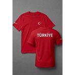 Nike Türkiye Erkek Tişört %100 Pamuk Beyaz/Siyah/Kırmızı