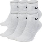 Nike U Nk Everyday Cush Ankl 6Pr-Bd Erkek Beyaz Antrenman Corabi Sx7669-100