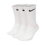 Nike U NK Everyday CUSH Crew 3PR çorap, wh(blk)/DGH(blk)/Blk(wh), Beyaz / Beyaz / Beyaz, Medium