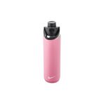 Nike Üniseks – Yetişkin SS Recharge Chug Bottle İçecek Şişesi, Elemental Pembe/Siyah/Beyaz, 709 ml