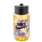 Nike Üniseks – Yetişkin TR Renew Recharge içecek şişesi, sarı toprak rengi/siyah/siyah, 473 ml