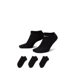 Nike Unisex Siyah Çorap L Beden 3PPK VALUE NO SHOW (S,M,L Modeli