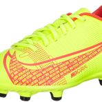 NIKE Unisex Vapor 14 Club FG/MG Futbol Ayakkabısı, Volt/Parlak Koyu Kırmızı, 10 UK, Volt Parlak Kızıl, 10 UK